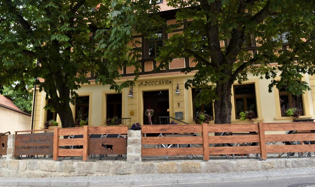 Gasthof Pension Zum Goldenen Hirschen Burgbernheim Dış mekan fotoğraf
